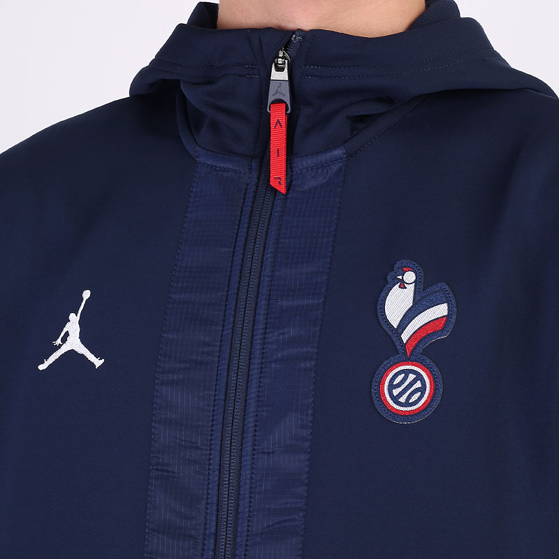 мужская синяя толстовка Jordan France Game Jacket CT2184-419 - цена, описание, фото 2